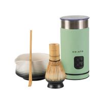 CHiATO milkPLAY pieno plakiklis ir Zen Yin Yang rinkinys matcha arbatai ruošti