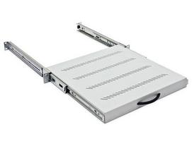 Ištraukiama lentyna komutacinėms spintoms RAC-UP-X19-A1, 65 cm, šviesiai pilka