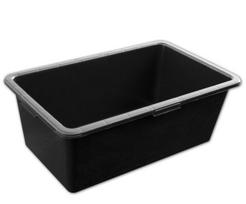 Statybinis konteineris Bradas KTKP90, 90 l, 73x41x28 cm, juodas