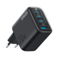 Anker Zolo 3-USB-C + USB-A Fast Charger 70W Black