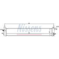 Traukos baterijos radiatorius NISSENS 646837
