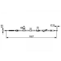 Trosas, stovėjimo stabdys BOSCH 1 987 482 649