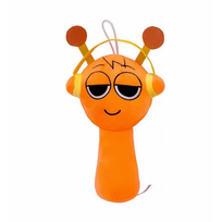 Populiaraus muzikinio žaidimo Sprunki pliušinis žaislas, oranžinis