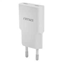 Sieninis įkroviklis AMIO 230V 30W USB-C White