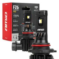 LED lemputė AMIO 04874 F26 PRO LumiTec HB3 12V 24V