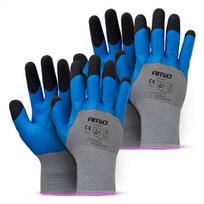 Pirštinės AMIO 04644 PE Latex 3/4 foamsafety size 9