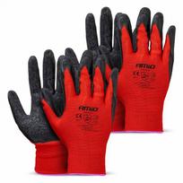 Pirštinės AMIO 04638 PE Latex coatedsafety size 11