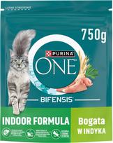 Purina One Bifensis Indoor Formula kačių ėdalas su kalakutiena, 750 g