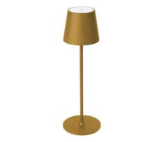 Reguliuojamo ryškumo lauko stalinė LED lempa LED/4W/4000 mAh 3000/4000/5500K IP44 auksinė