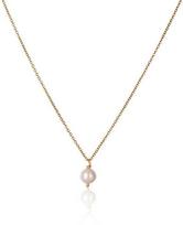 Jwl Luxury Pearls Gražus paauksuotas karoliai su tikru baltu perlu JL0679