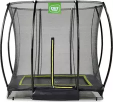 Įgilinamas batutas EXIT Silhouette 153x214 cm su apsauginiu tinklu - juodas