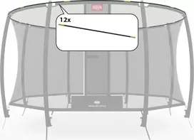 Berg Apsauginio tinklo Deluxe stovo vamzdžiai 380 (12,5 ft)