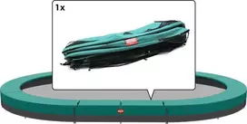 Berg Grand Champion – įleidžiamo batuto apsauga 350 žalia (27 cm)
