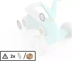 BERG GO² Mint galinio rato gaubtas (2 vnt.)