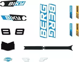 Berg Biky - Sticker set Cross Mėlyna Handbrake