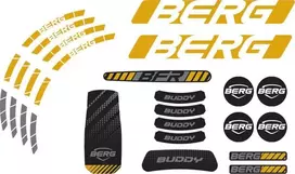 Berg Buddy 2.0 - lipdukų rinkinys Cross, pilkas