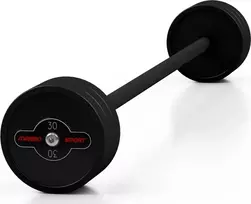 Gumuotas tiesus štangos grifas 30 kg, matinis juodas – Marbo Sport