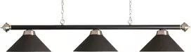 Biliardo stalo šviestuvas su 3 gaubtais Buffalo, matinis, juodas, 150 cm