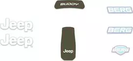 Berg Buddy 2.0 lipdukų rinkinys Jeep