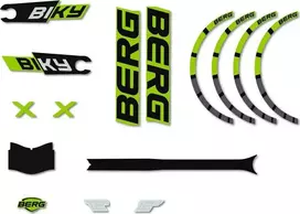 Berg Biky - Stickers set Cross Žalias