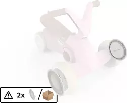 BERG GO² Retro Rožinė priekinio rato gaubtas (2 vnt.)