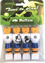 Stalo futbolo žaidėjai Buffalo, 16mm, mėlyni/balti, 4 vnt.