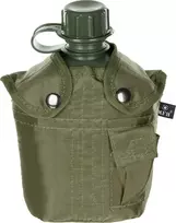 Plastikinė gertuvė su dėklu MFH, žalia. 1l