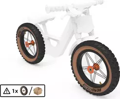 Berg Wheel 12'' All Terrain - Juodas/Oranžinis/rusvai gelsvas