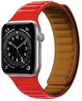 Dėklas „Hurtel Dirželis“ magnetinė apyrankė, skirta „Apple Watch 41 mm“ - raudona