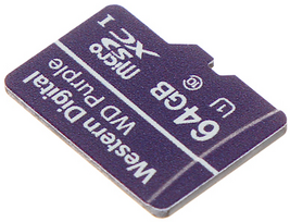 ATMINTIES KORTELĖ SD-MICRO-10/64-WD Micro SD UHS-I, SDXC 64GB Western Digital