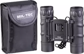 Žiūronai Mil-Tec Juodas GEN.II COLLAPSIBLE BINOCULAR 10X25