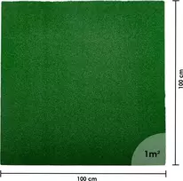 Apsauginis grindų kilimėlis inSPORTline Grasteko 100 x 100 x 2 cm