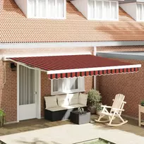 Ištraukiama markizė Raudona ir Juoda 400 × 300 cm