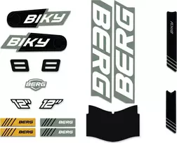 Berg Biky – lipdukų rinkinys Cross Žalias
