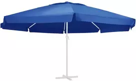 Pakaitinis audinys lauko skėčiui nuo saulės, mėlynas, 610cm