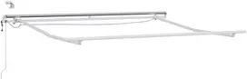 Automatinė ištraukiama markizė su LED, bordo spalvos, 300x250cm