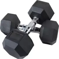 Šešiakampis hantelis inSPORTline Hexclusive 15 kg