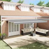 Markizės rėmas Balta 600 × 350 cm Aliuminis