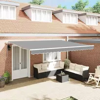 Markizės rėmas Balta 500 × 300 cm Aliuminis