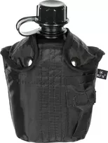 Plastikinė gertuvė su dėklu MFH, juoda, 1l