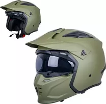 Atverčiamas motociklininko šalmas W-TEC Badalone Army
