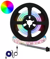 LED juosta 2 pcs Juoda ir permatoma 550 mm Varis ir plastikas