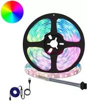 LED juosta 2 vnt. Juoda ir permatoma Varis ir plastikas