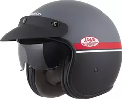 Motociklo šalmas Cassida Oxygen Jawa OHC 2.0 matinis pilkas/raudonas/juodas/baltas