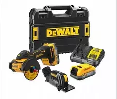 Kampinis šlifuoklis DeWalt DCG430E2T-QW; 18 V; 76 mm; 2x1,7 Ah akum.