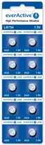 Baterijos AG5 / G5 / LR48 / LR754 everActive 1,5V (blisterinė pakuotė, 10 vnt.)