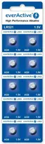 Baterijos AG0 / G0 / LR63 / LR521 everActive 1,5V (blisterinė pakuotė, 10 vnt.)