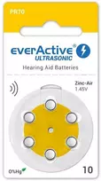 Klausos aparato „everActive ULTRASONIC 10 / PR70“ baterija (6 vnt. lizdinė pakuotė)