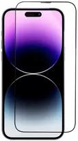 Pferd iLike Apsauginis stiklas for Apple iPhone 14 5D Full Face & Glue Tempered Juodas Frame Tempered Glass łatwy aplikator