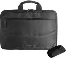 Tucano Borsa Idea set: 13.3″/14″ krepšys kompiuteriui + pelė juodos spalvos